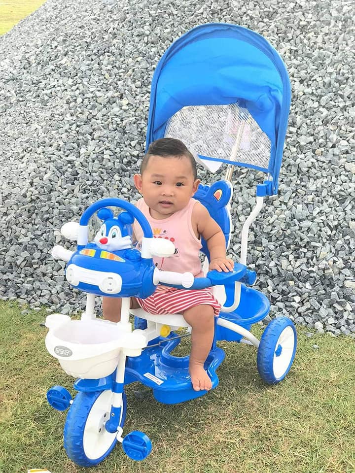 Picture of Micky Baby Tricycle with Adjustable Seat and Parent Control Handle (1-4 Years Kids)