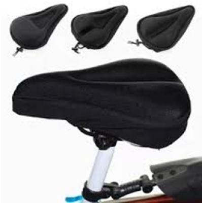 Picture of Bike Bicycle 3d Gel Silicone Saddle Cover Seat Pad Bicycle Padded Soft Cushion Comfort Gel Seat Cover