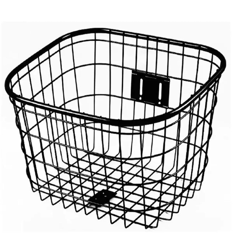 Picture of Bicycle Basket Iron/ Steel Role Rubber Plastered Bicycle Accessories
