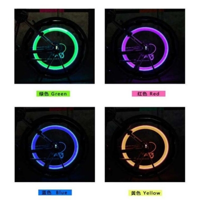 Picture of Bike Motorcycle/ by-cycle cycle, Cycling LED 1 Pair Rainbow RGB Color Bike Wheel Tire Light