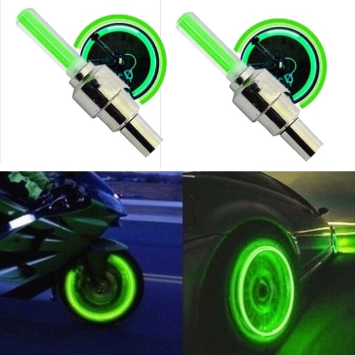 Picture of Bike Motorcycle/ by-cycle cycle, Cycling LED 1 Pair Rainbow RGB Color Bike Wheel Tire Light