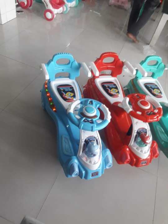 Picture of Baybee Kids Swing Car Cruiser Pedal Go Kart Racing Ride On Toy Car For Baby With Curved Seat Baby Tricycle Kid'S Trike/Bicycle Children Tricycle For Boys & Girls Age 1-5 Years(Red and blue)