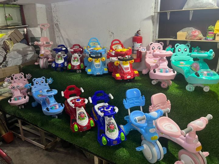 Picture of Baybee Kids Swing Car Cruiser Pedal Go Kart Racing Ride On Toy Car For Baby With Curved Seat Baby Tricycle Kid'S Trike/Bicycle Children Tricycle For Boys & Girls Age 1-5 Years(Red and blue)