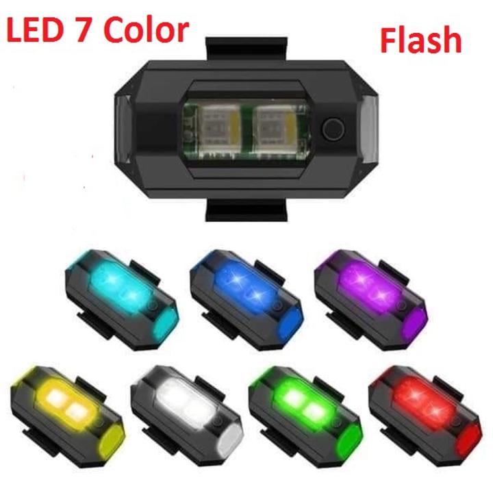 Picture of 7 Color Led Flash Light For Motorcycle. Bicycle, Helmet , Engine, Back Panel , Car - Cycle Accessories-1 Pis
