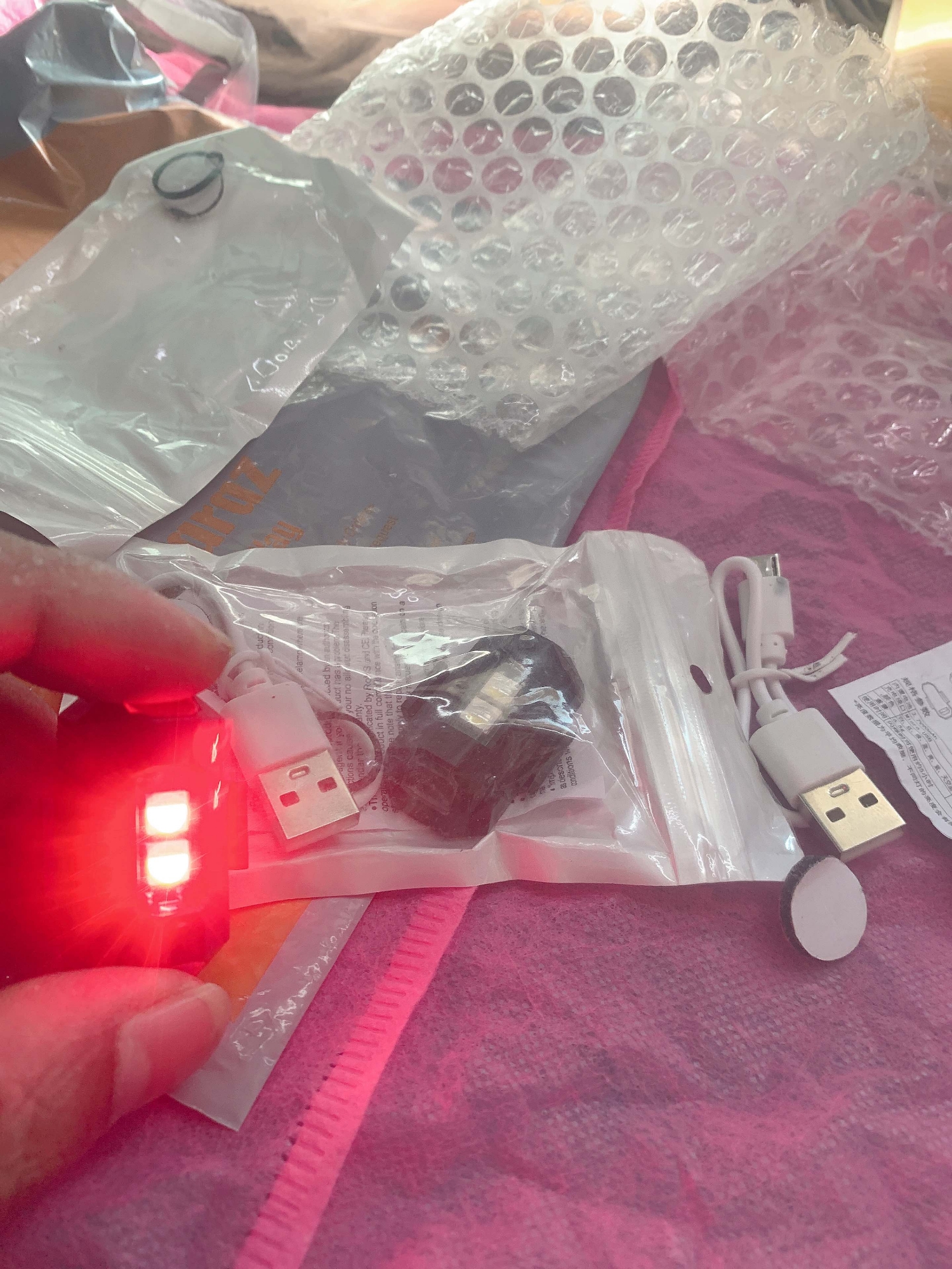 Picture of 7 Color Led Flash Light For Motorcycle. Bicycle, Helmet , Engine, Back Panel , Car - Cycle Accessories-1 Pis