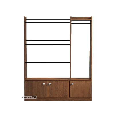 Picture of Karigor BD Nifty Nice Alna Heavy Duty Regal Design Engineered Wood Alna with 3 Large Storage Cabinet