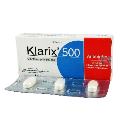 Picture of Klarix 500mg Tablet