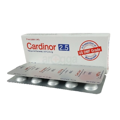 Picture of Cardinor 2.5mg Tablet