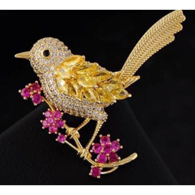 Buy metal-bird-brooch-hijab-safety-pin-for-girls-and-women-10-colorat Best Prices in Bangladesh