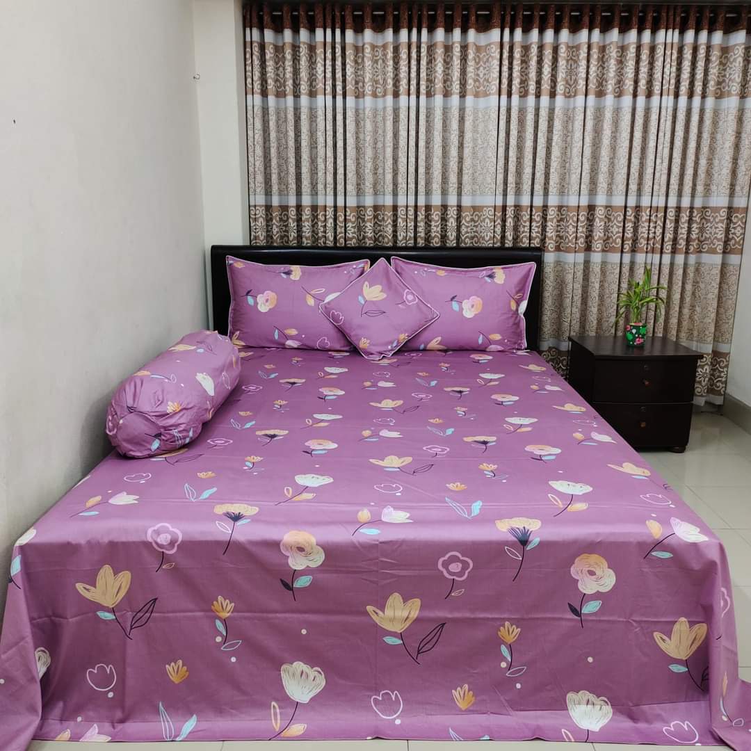 Picture of Pakiza Classical  Twill Cotton Double Size  Bedsheet  With Pillow Covers From Suba international .