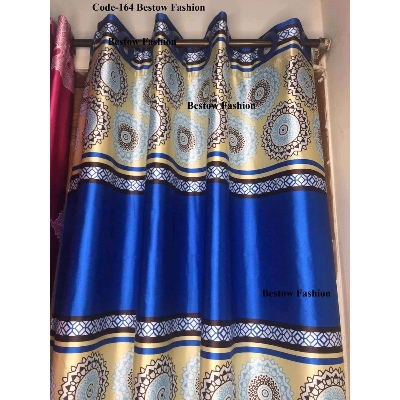 Picture of Synthetic Silk Curtain- Red,Maroon,Golden and White From Suba International