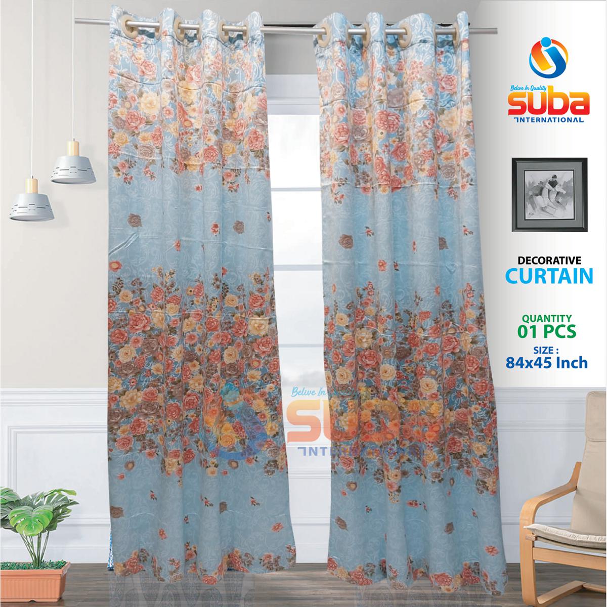 Picture of Premium Quality Home tex synthetic Curtain, (4-5-6 khuci) Poda, parda for Home Decoration Door and window From Suba International