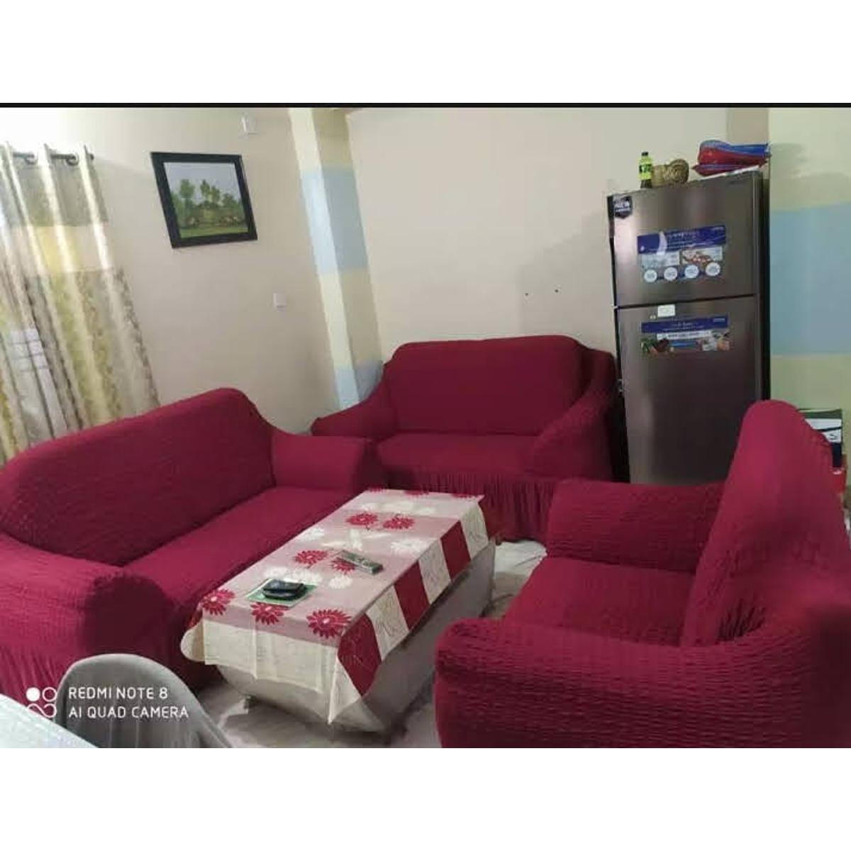 Picture of Sofa cover 2+2+1=5 seater stitch Spandex fabrics