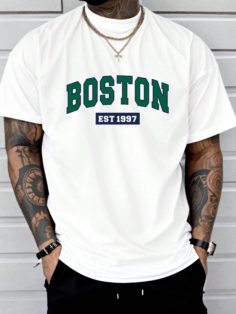Buy Drop Shoulder Print T-Shirt – Boston  Best in Bangladesh