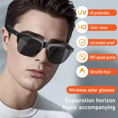 Picture of F06 Smart Glasses Earphone Anti-Blu-ray Stereo headset Dual Speaker Touch Wireless Bluetooth Sunglasses Made In China