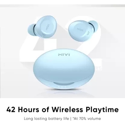 Picture of Mivi DuoPods M30 earbuds with 42 hours of playtime Deep Bass Bluetooth Headset True Wireless INDIAN