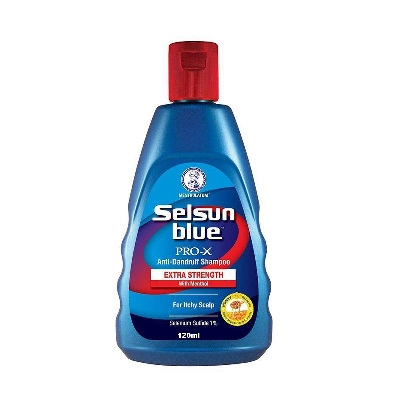 Picture of Selsun Blue PRO X Extra Strength Shampoo Anti Dandruff For Itchy Scalp 120ml UK