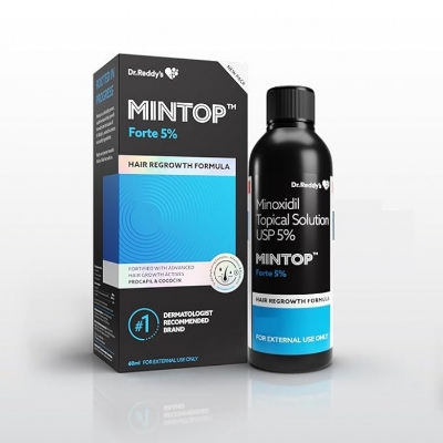 Picture of Mintop Forte 5% Hair Restore Formula with Minoxidil Reduces Hairfall 60ml INDIAN