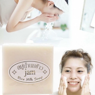 Picture of Jam Rice Milk Soap with Collagen For Fairness & Dark Spots 65g Thailand
