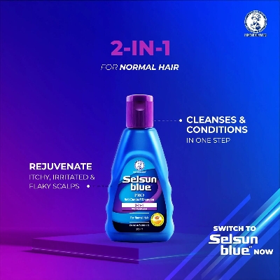 Picture of Selsun Blue Pro Anti Dandruff Shampoo 2 in 1 With Conditioner 200ml USA