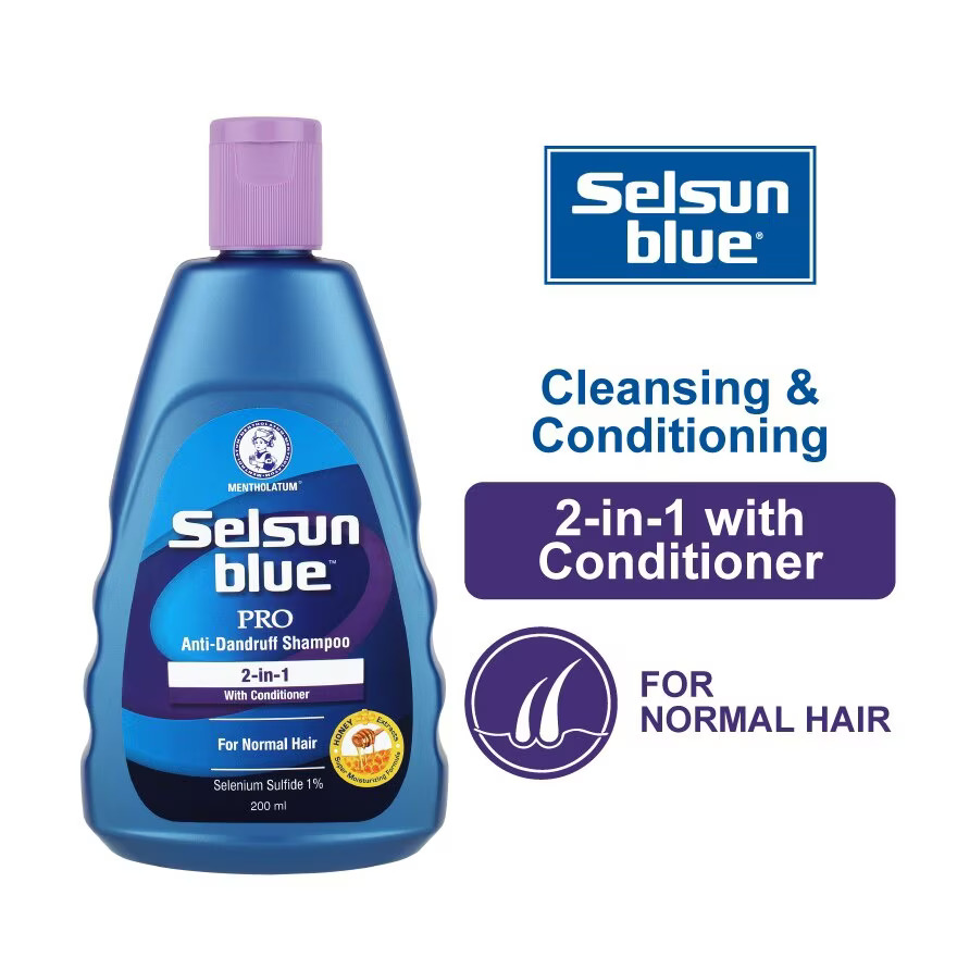 Picture of Selsun Blue Pro Anti Dandruff Shampoo 2 in 1 With Conditioner 200ml USA