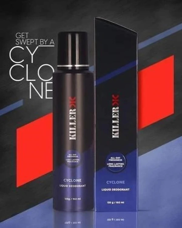 Picture of KILLER Cyclone Liquid Deodorant 150ml INDIAN