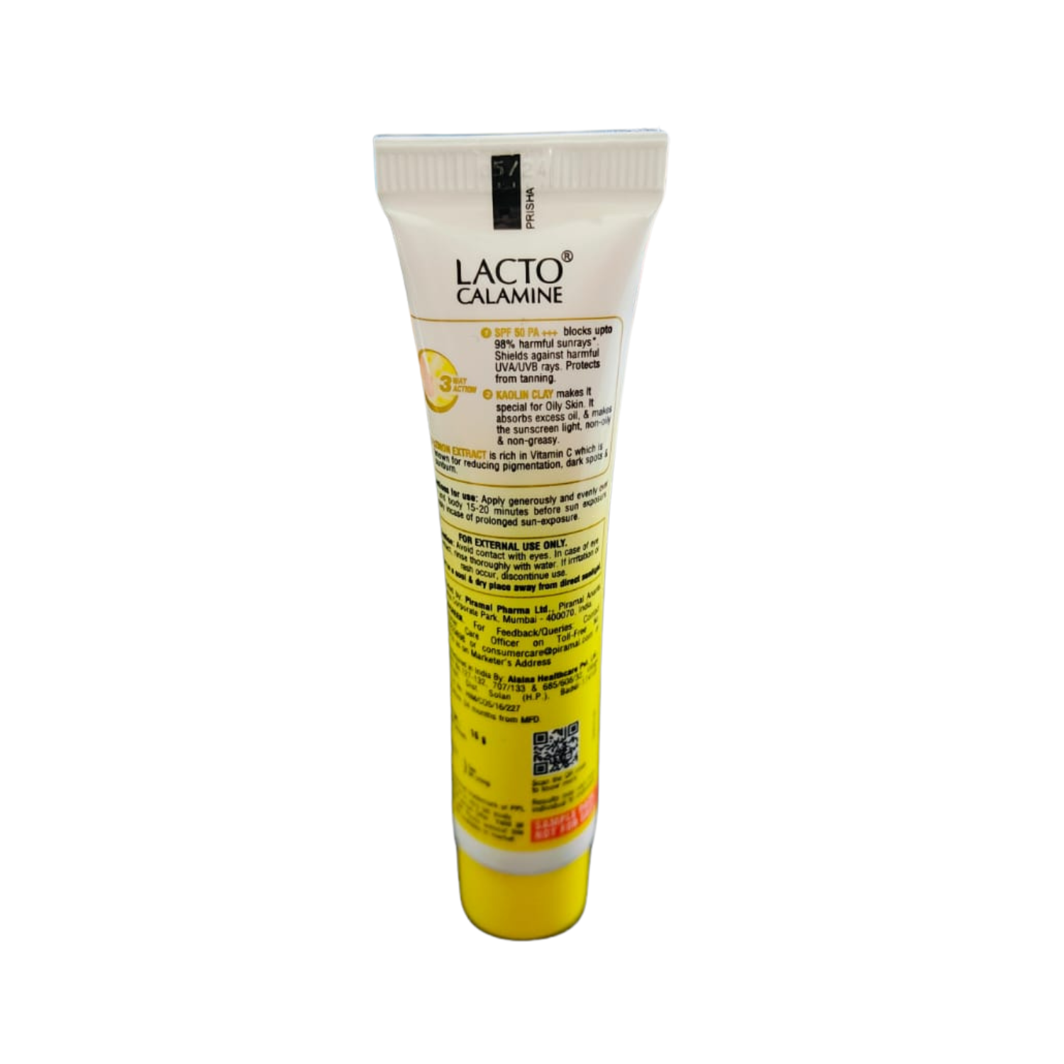 Picture of Lacto Calamine Sunshield Matte Look Sunscreen SPF50 PA+++ for Oily or Acne prone skin 15g INDIAN