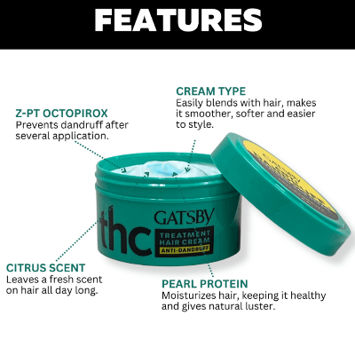 Picture of Gatsby Anti Dandruff Hair Treatment Cream 125gm INDONESIA
