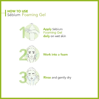 Picture of Bioderma Sebium Purifying Cleansing Foaming Gel Face Wash 200ml FRANCE