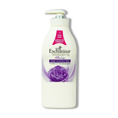 Picture of Enchanteur Alluring Satin White Perfumed Lotion with Vitamin A, C, E & Niacinamide 400ml Malaysia