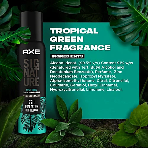 Picture of Signature Body Deodorant Spray Mysterious Long Lasting For Men 200ml INDIAN
