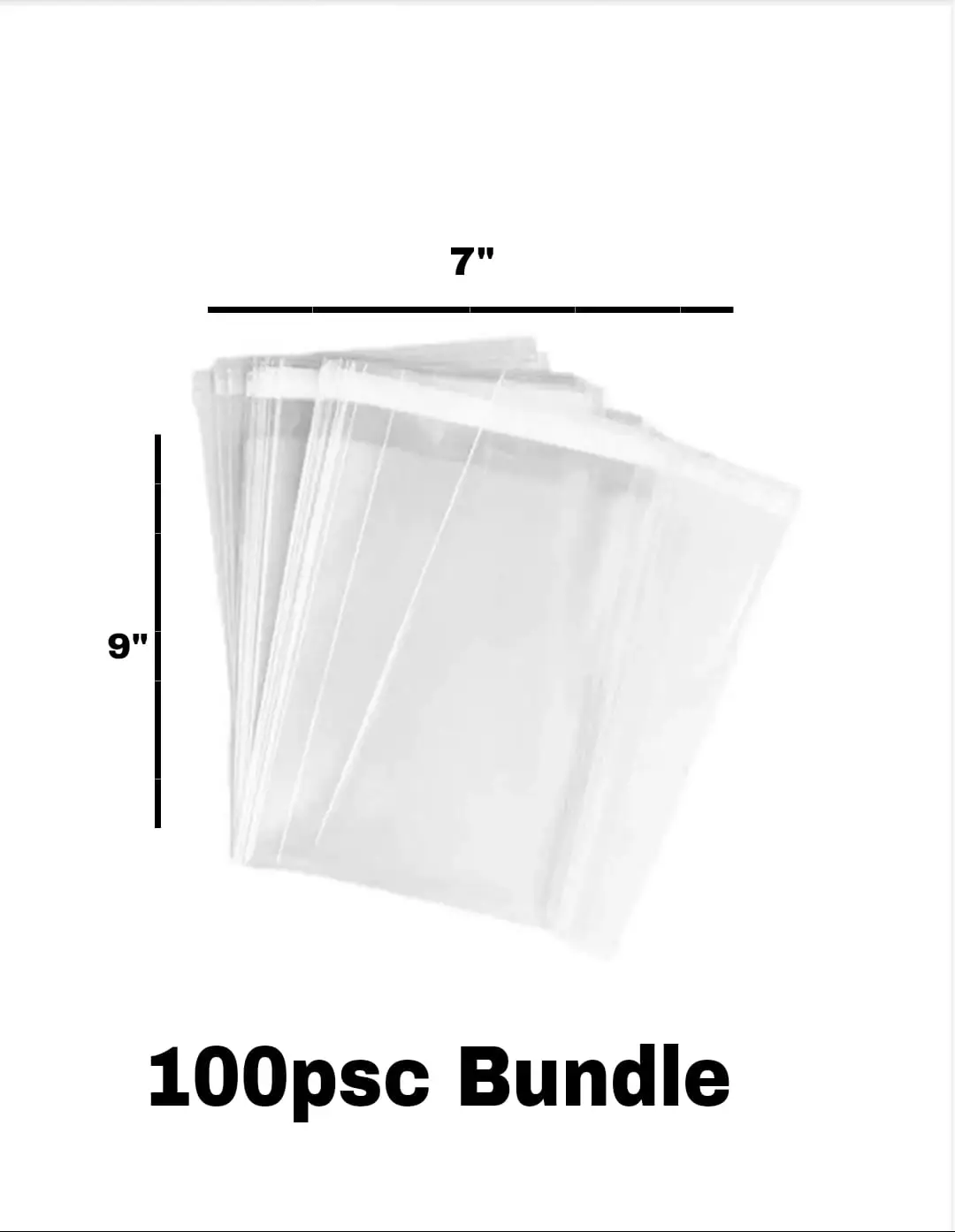 Picture of Crystal Cellophane Poly for Packaging Material Print Label (9" x 7") 100 pcs