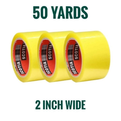 Picture of Scotch Tape 50 Yards Transparent 2 inch Wide 3pcs