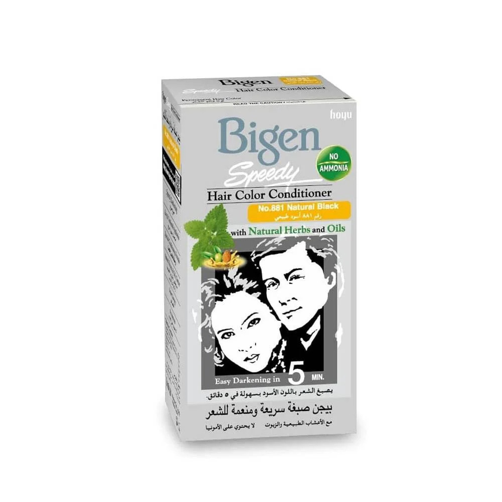 Picture of Bigen Speedy Hair Color Conditioner Natural Black No 881 For Unisex 80g THAILAND