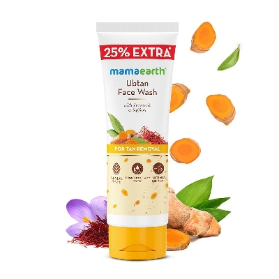 Picture of Mamaearth Ubtan Face Wash with Turmeric & Saffron For Tan Removal 100ml INDIAN