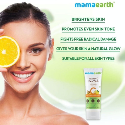Picture of Mamaearth Vitamin C Face Wash with Turmeric For Skin Illumination 100ml INDIAN