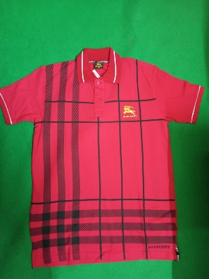 Picture of Burberry Polo T Shirt Red - L
