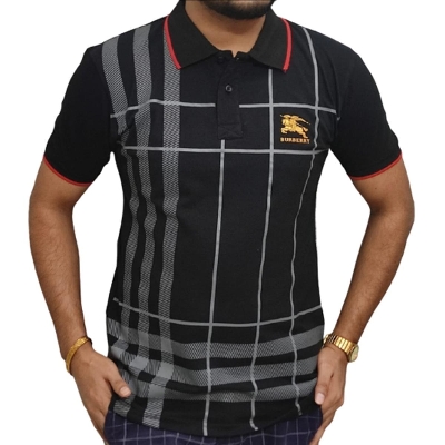 Picture of Men's Contrast Polo Tshirt-slim fit BURBERRY