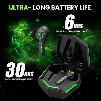 Picture of Wecool Freesolo X3 Upgraded Earbuds with 40 Hours Playtime Gaming Earbuds TWS Black INDIAN