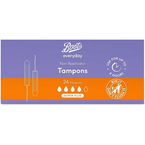 Picture of Boots Non Applicator Super Plus Tampons 24p UK
