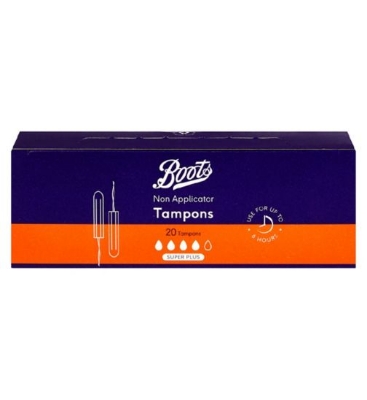 Picture of Boots Non Applicator Super Plus Tampons 24p UK
