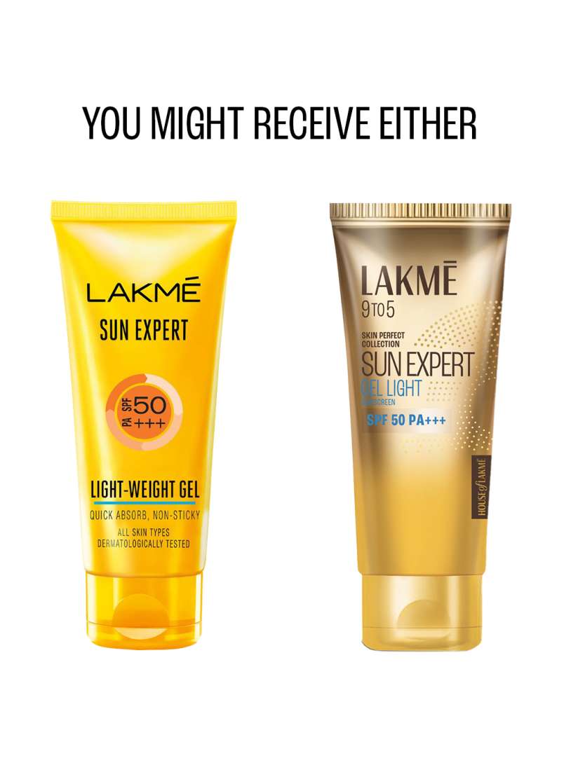 Picture of Lakme Sun Expert SPF 50 PA+++ Gel Light 100ml INDIAN