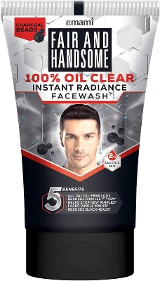 Picture of Emami Fair And Handsome 100% Oil Clear Instant Radiance Face Wash 100ml INDIAN
