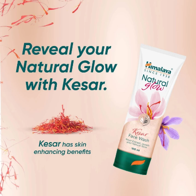 Picture of Himalaya Natural Glow Kesar Face Wash 100ml INDIAN