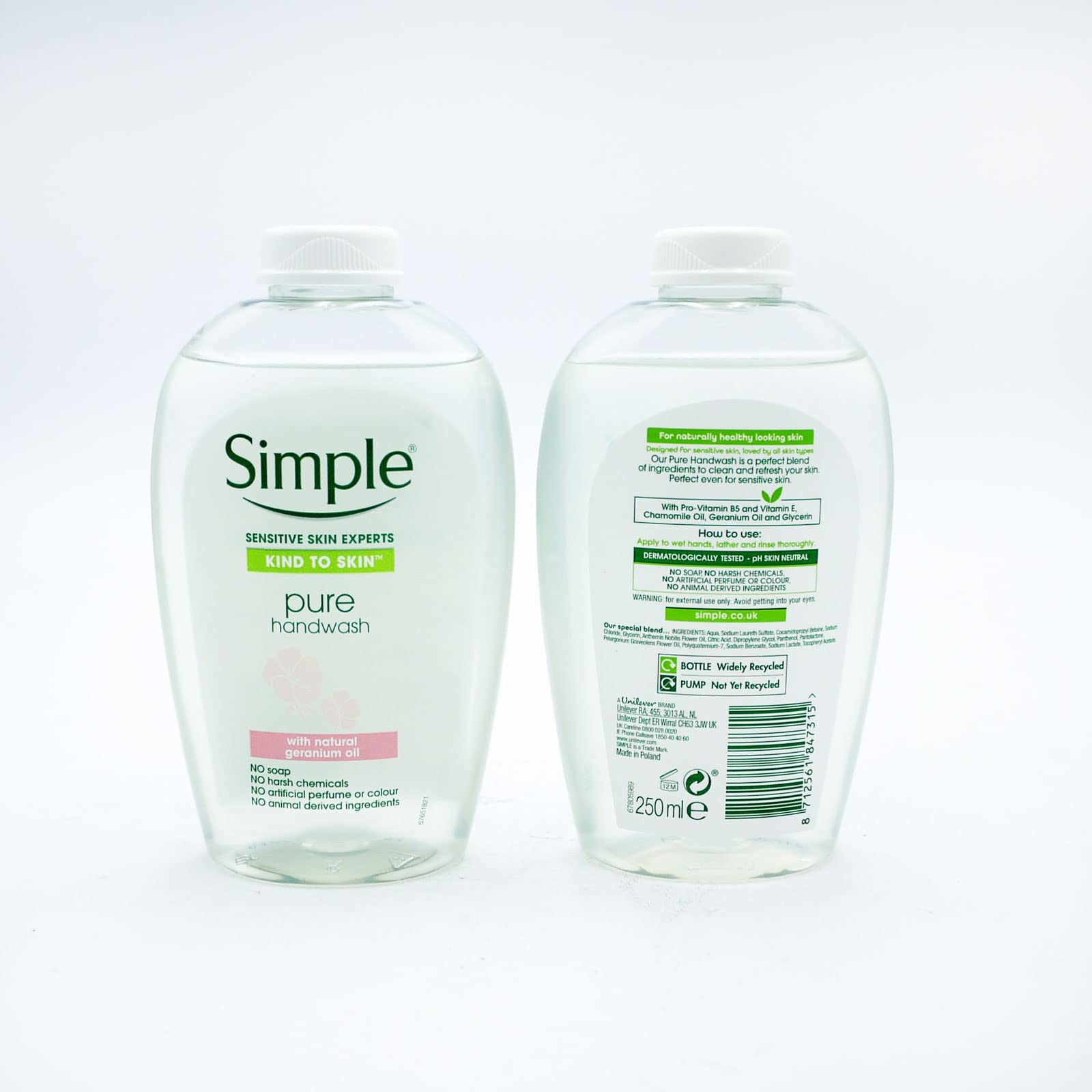 Picture of Simple Kind To Skin Pure Hand Wash 250ml Poland