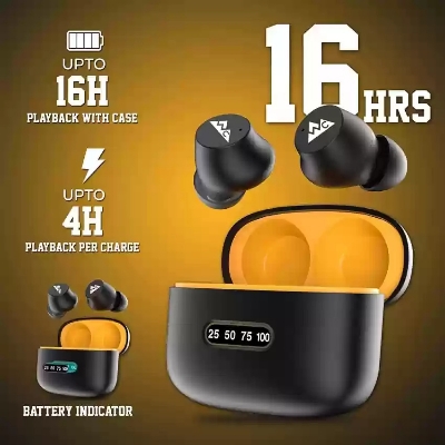 Picture of WeCool BT1 Wireless Earbuds with 16 Hours Playtime Bluetooth Headset Black INDIAN