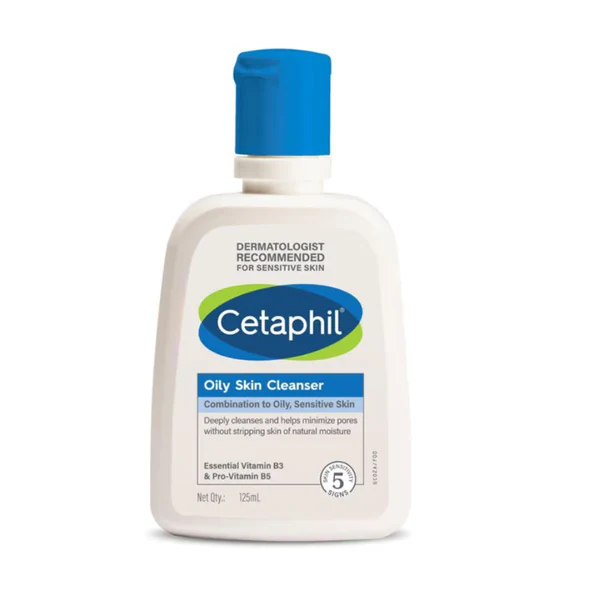 Picture of Cetaphil Oily Skin Cleanser Daily Face Wash for Oily Acne prone Skin 125ml