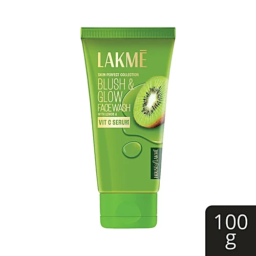 Picture of Lakme Blush and Glow Refreshing Kiwi Facewash with Vitamin C Serum 100g INDIAN