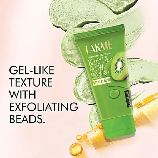 Picture of Lakme Blush and Glow Refreshing Kiwi Facewash with Vitamin C Serum 100g INDIAN