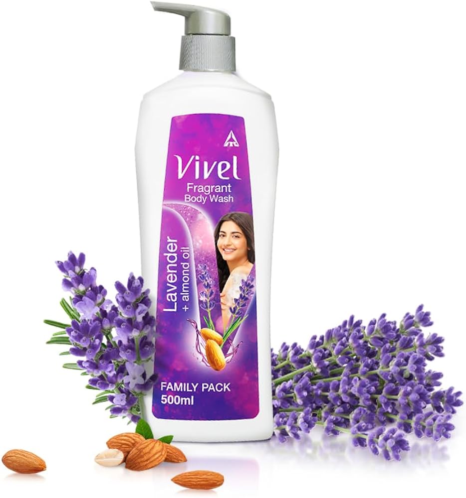 Picture of Lavender & Almond Oil Shower Creme Pump, For women and men (500 ml) INDIAN